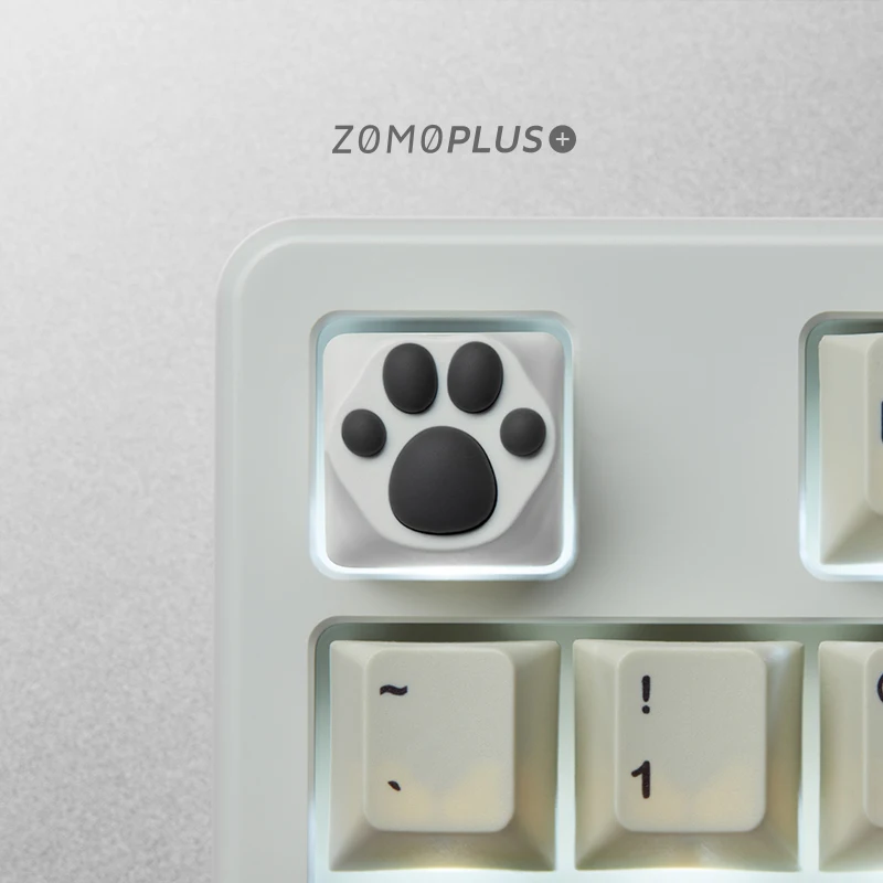 Zomo Além Disso Keycap Mecânica Abs e Silicone Gato Macio e Bonito - Imagem 5