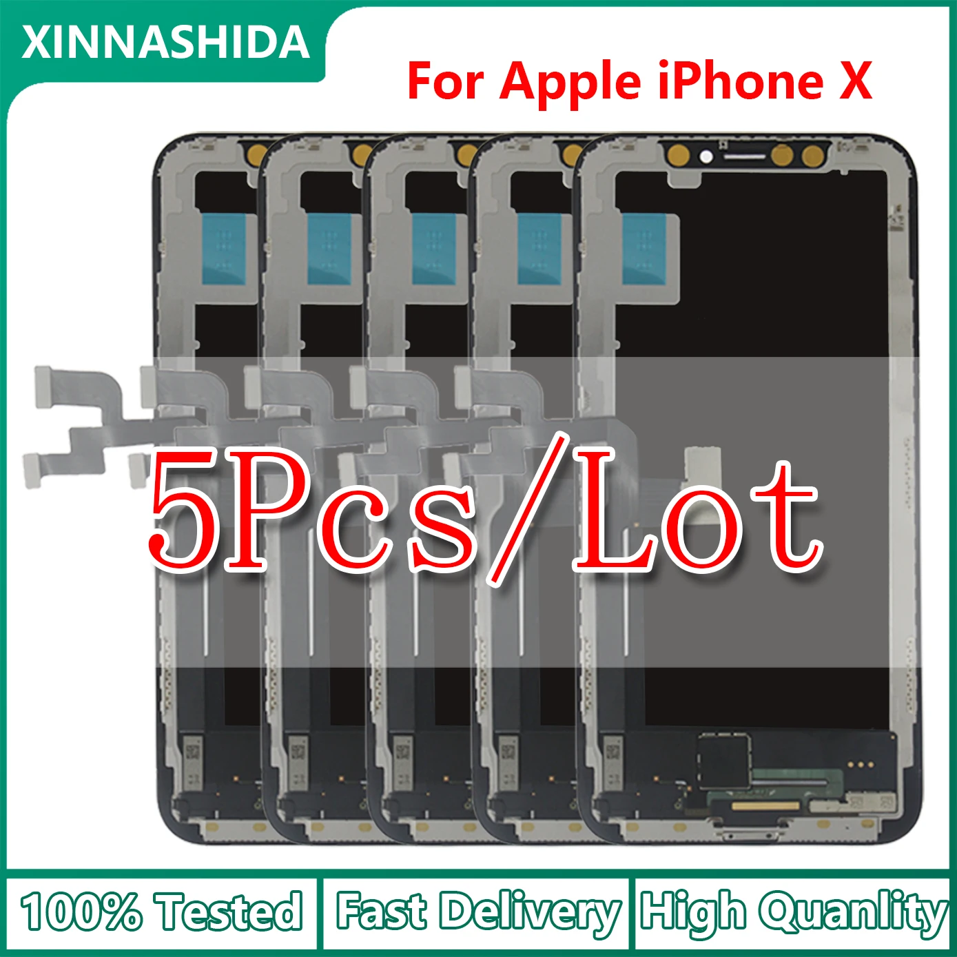 5pcs/lot For iphone X OLED XS/XR TFT With 3D LCD Display Touch Screen Digitizer Assembly Replacement | Мобильные телефоны и