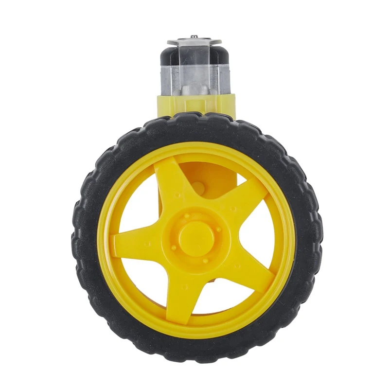 

1:48 Pneumatic Tire Wheel with DC 3-6V Gear Motor for Arduino Smart Car Robot