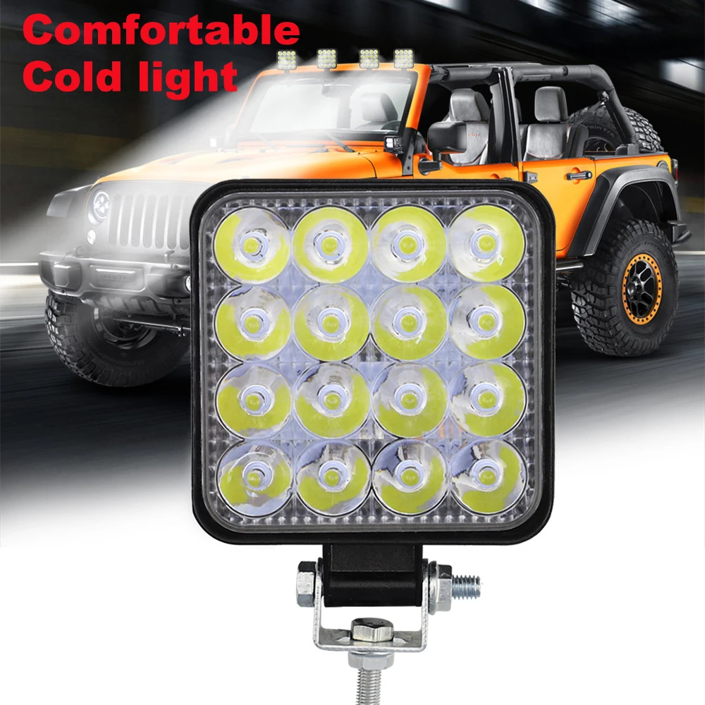

Work LED Light Bar 48W Car Light Bright Beam 12v 24v Led For Jeep ATV UAZ SUV 4WD 4x4 Truck Tractor Off-road Spot Light