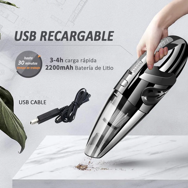 Handheld Wireless Vacuum Cleaner For Car Porduct Wireless Portable Vacuum Cleaner For Home Appliance High Power Car Dry Cleaning 4