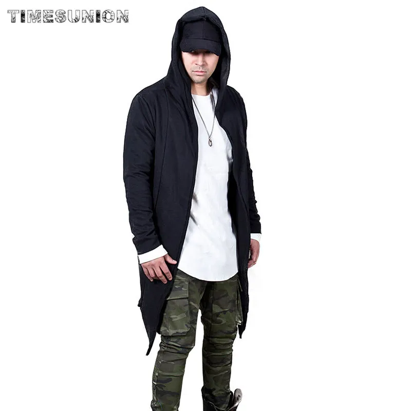 

Dropshipping Assassins Creed Dark Series Irregular Hooded Cardigan Sweatercoat Long Men Casual Hoodies Coat