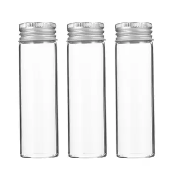 

20pcs Aluminium Cap Glass Bottles 50ml Storage Container for Home Travel