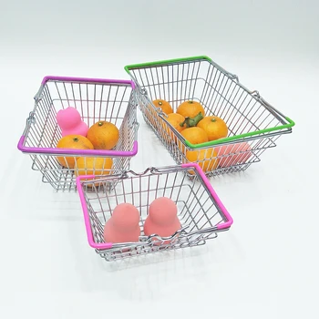 

Baby Kids Simulation Mini Shopping Cart Toys Supermarket Folding Trolley Handcart Funny Toys Kids Toys Storage Basket