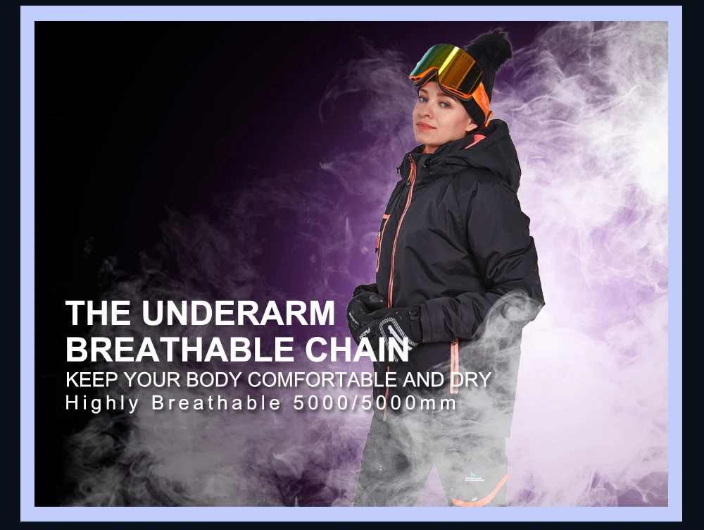 ski jacket women waterproof