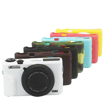 

Soft Silicone TPU Skin Body Rubber Camera Case Bag Full Cover for Canon PowerShot G7 X Mark III G7XIII G7X3 Digital Camera ONLY