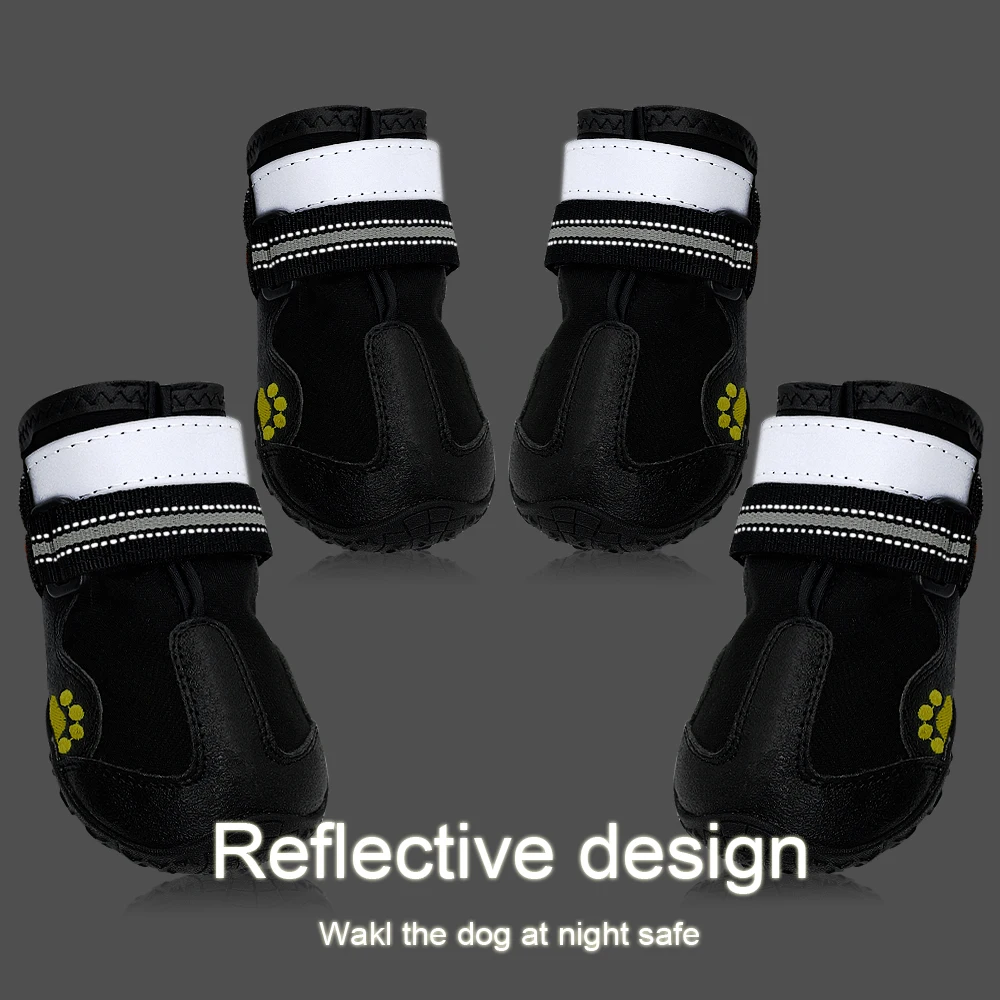 Reflective Dog Shoes Socks Winter Dog Boots Footwear Rain Wear