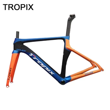 

Tropix 22 Speed High Quality Carbon Fiber Road Bicycle Frame C Brake BB86 Ultralight 700C Road Bike Frame Fork+Seatpost+Headset