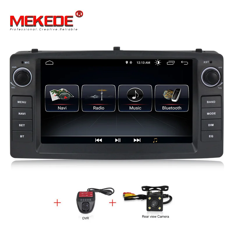 MEKEDE Android 9,1 автомобильное аудио-Радио Стерео dvd-плеер для LADA Vesta 2G ram 32G rom с gps-навигацией wi-fi-мультимедиа BT - Цвет: car dvd  camera DVR