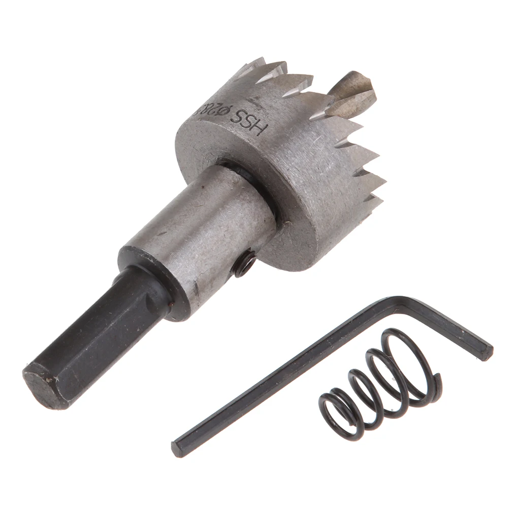 28.5mm Hole Saw Carbide Tip High Speed Steel Drill Bits Kit for Metal Wood