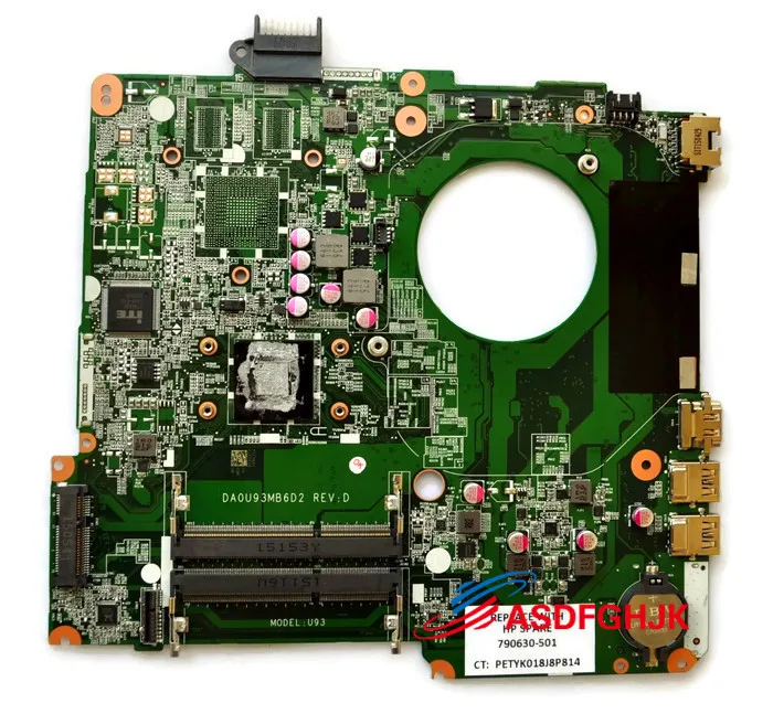 

790630-501 DA0U93MB6D2 FOR HP 15-F00cl System Motherboard A6-5200 2GHZ CPU 100% tesed ok