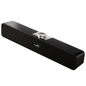 

Bonks Computer Speaker, Stereo 2.0 USB Powered Sound Bar Speaker with Diaphragm for Laptop Desktop PC Cellphone, Black