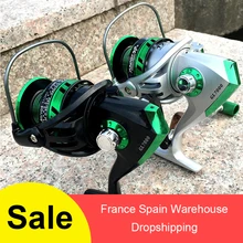 Yumoshi новейшая Рыболовная катушка цельнометаллическая Катушка 12bb шариковый подшипник поворотный Рыболовный рулон Gl: 1: левая/правая металлическая катушка рыболовное снаряжение