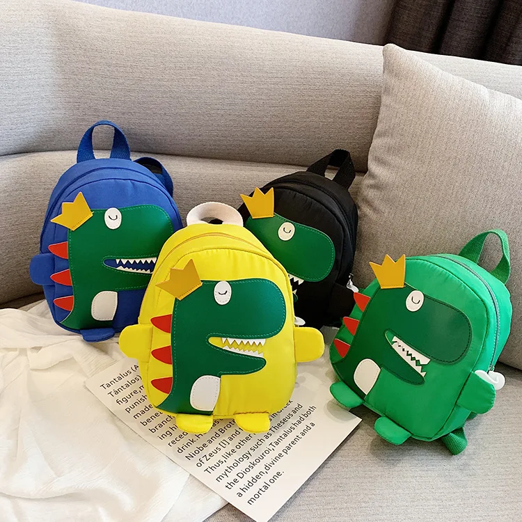 

New dinosaur backpack cartoon children's backpack children's wild Korean version of Oxford cloth kindergarten baby school bag