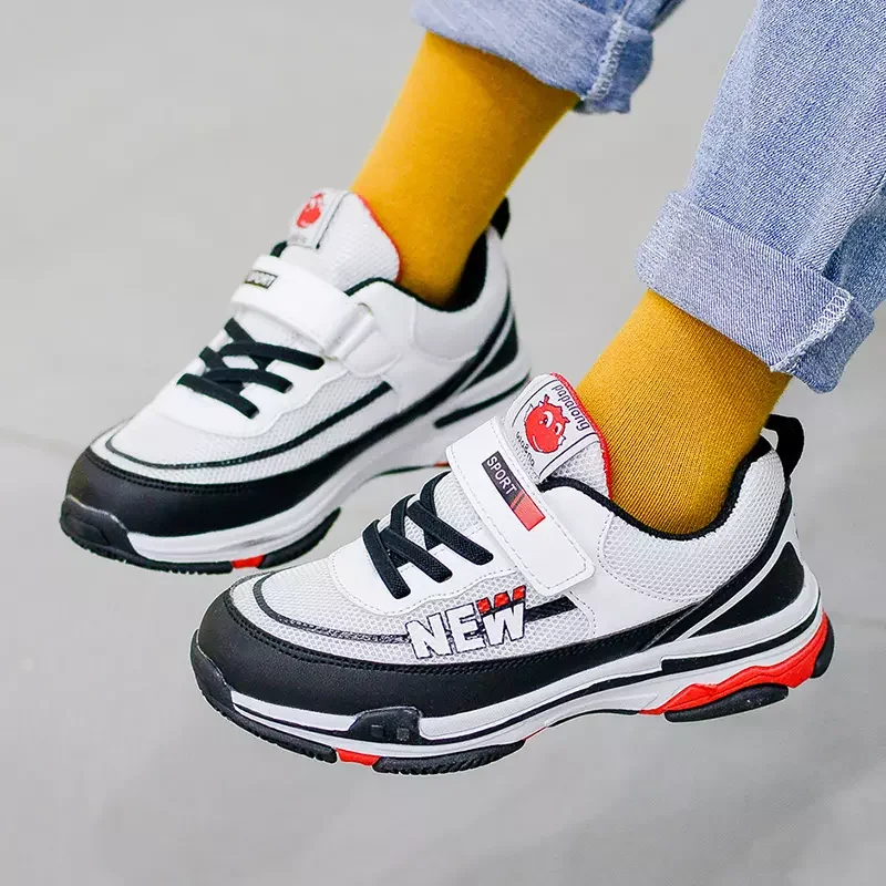 white mesh Winter kids shoes boys shoes kids sneakers kids shoes for school boy shoes kids kids loafers Fashion sports shoes shoe - Цвет: white mesh
