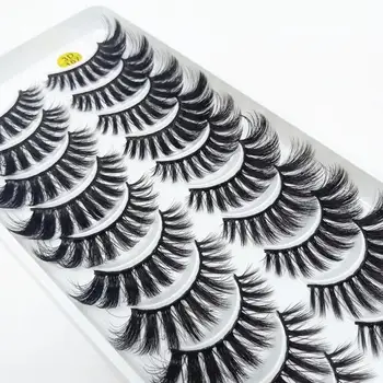 

New 5/10 pairs of imitation mink eyelashes natural long false eyelashes 3d mink lashes eyelash extension maquiagem faux cils Hot
