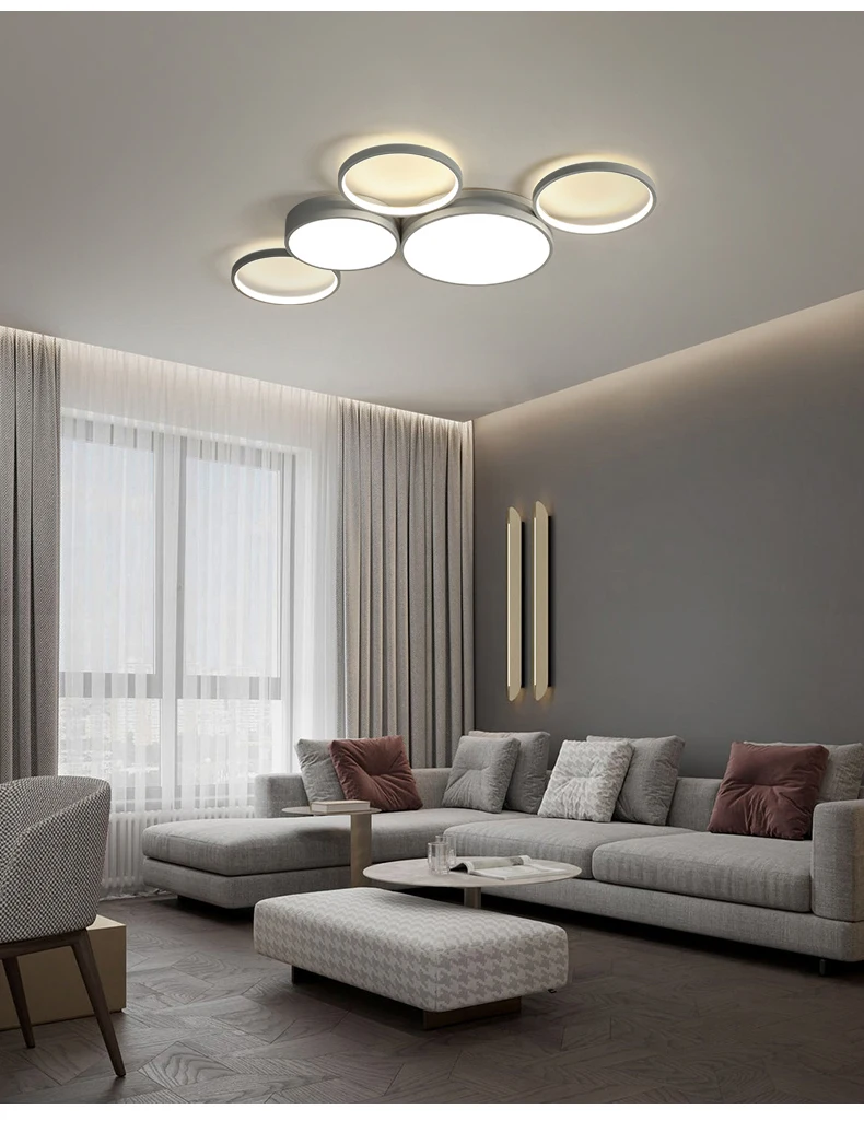 chandelier lamp Modern Led Chandelier Lighting For Living Room Bedroom Kitchen Home Fashion Gold Circle Decoration Ceiling Lamp Dimming Fixture bathroom chandeliers