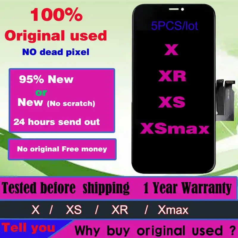 5pcs Original Verwendet Pantalla Fur Iphone Xs Max Xr Bildschirm Ersatz Fur Apple Iphone X Lcd Display Mit 3d Touch Panel Montage Handy Lcds Aliexpress