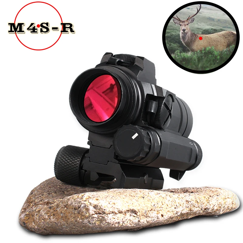 M4 Профессиональный Красный точка зрения комбинированный прицел для 20 мм железнодорожной винтовки страйкбол для активного отдыха и охоты Оптика прицел охота