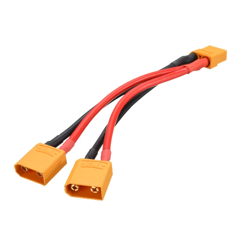 14cm XT90 Parallel Adapter 2 Male to 1 Female Lipo Battery Converter
