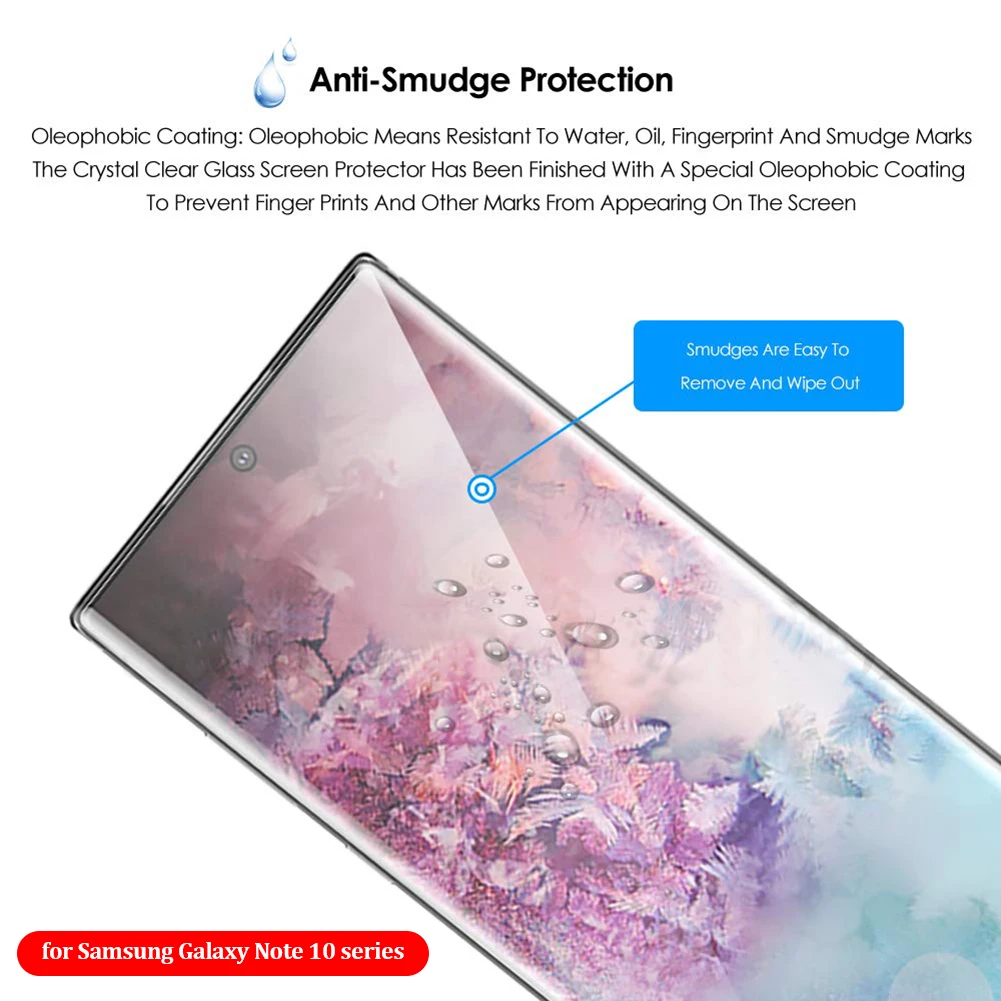 3D изогнутое Закаленное стекло пленка для samsung Galaxy Note 10 Plus HD против царапин
