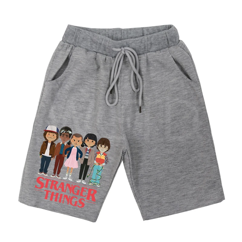 

Stranger Things Print Boys Shorts Trousers Solid Color Baby Girls Cotton Short Pants Summer Casual Children Kids Sport Shorts