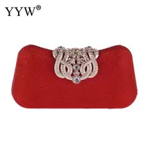 Хрустальная свадебная сумочка женский кошелек, клатч, красная элегантная вечерняя сумочка, клатчи, стразы, свадебные сумочки