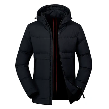 

New Winter Coat Mens Thick Padded Brand Man Jackets Outwear Hooded Parka Mens Coat Male Slim Windbreaker Chaqueta Para Hombre
