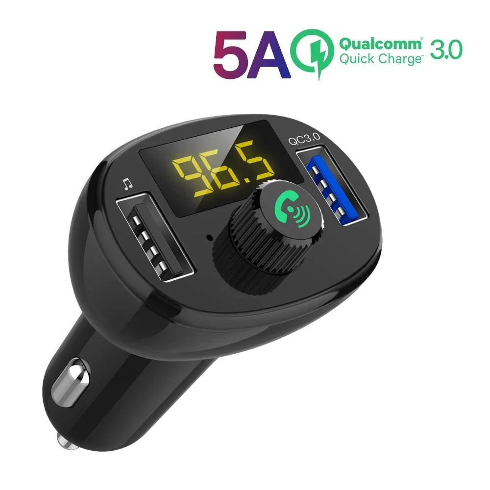 Автомобильное зарядное устройство с двумя USB портами 30 Вт 5 А|Наклейки на