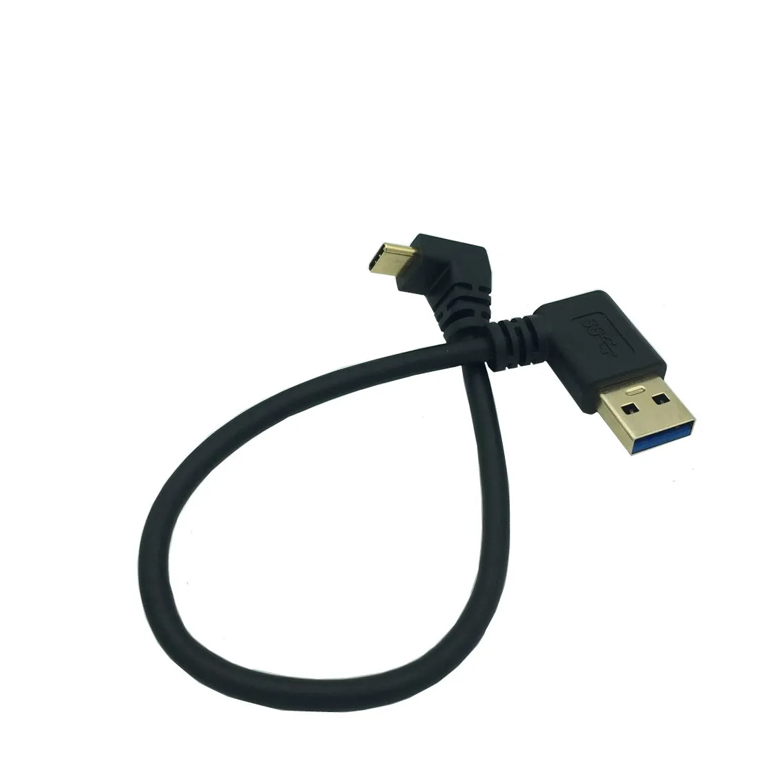 Позолоченный 90 градусов прямой угол USB 3,0(type-A) штекер USB3.1 собственный угол USB синхронизация данных и зарядный кабель Conne