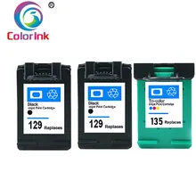 ColoInk 129 135 чернильный картридж C9364H C8766H для hp 129 135 с чернилами hp Deskjet C4183 5943 6943 6983 D4163 2575 D5163 8053 чернила для принтера