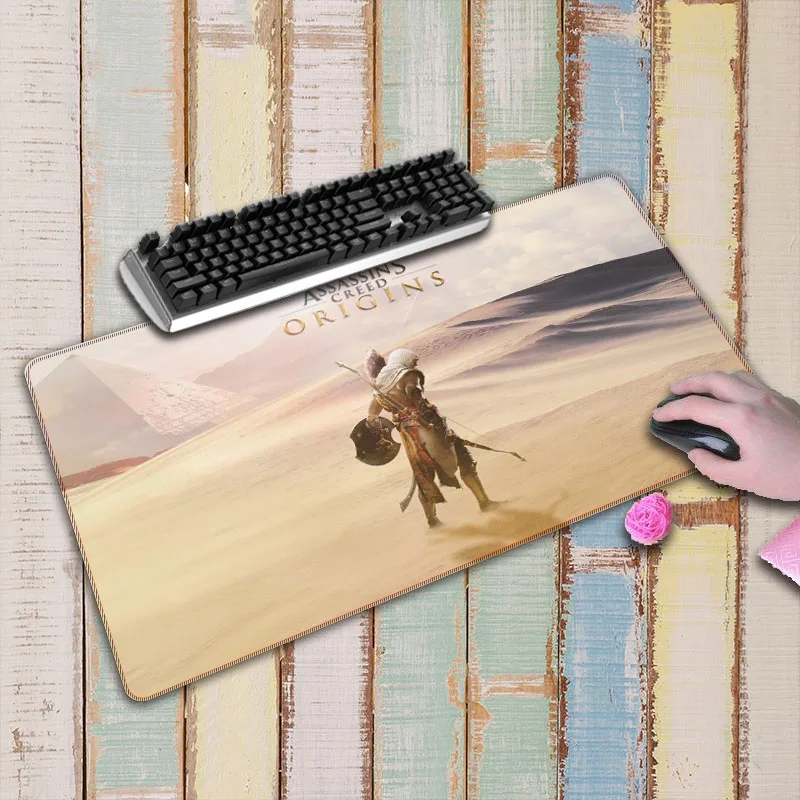  Printing Design Gaming Notebook Computer Mouse Mat Optics Anti-slip Large Lock Edge Mouse Pad For D