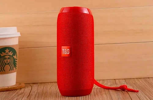 Красный Беспроводной/BLUETOOTH динамик портативный водонепроницаемый динамик s TG117 ткань наружная звуковая панель Поддержка TF/USB/Handsfree Вызов ITSYH - Цвет: Красный