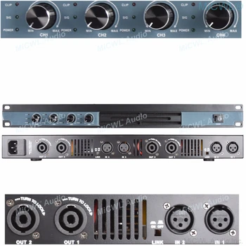 MiCWL 오디오 5200W 디지털 파워 앰프, 4 채널 가라오케 무대 오디오 마이크 스피커, 4x650W 앰프, 6400 와트