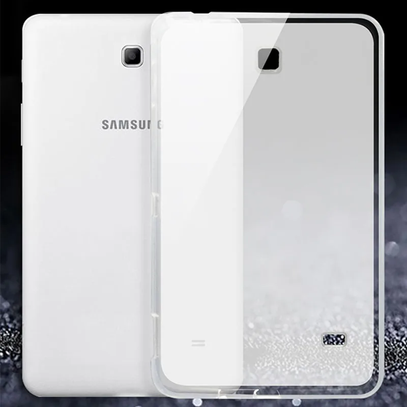 Matte TPU Чехол для samsung Galaxy Tab 4, 7,0, SM-T230, T231, T235, чехол с поворотом на 360, умный чехол из ПУ для samsung T230, T231, чехол, 360, подставка - Цвет: Matte TPU