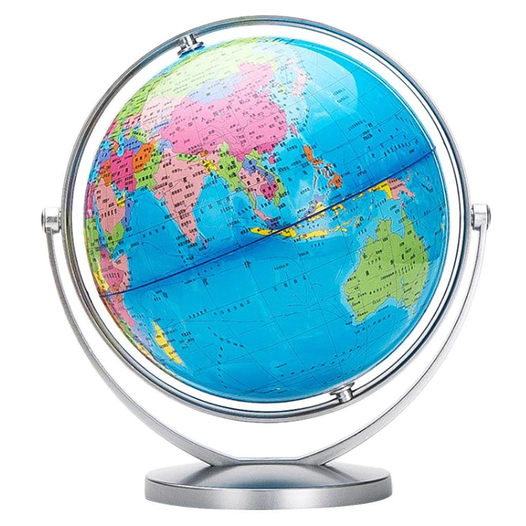  Floating World Globe Office Desk Display Rotating Planet Earth Globe Ball with World Map - Geograph