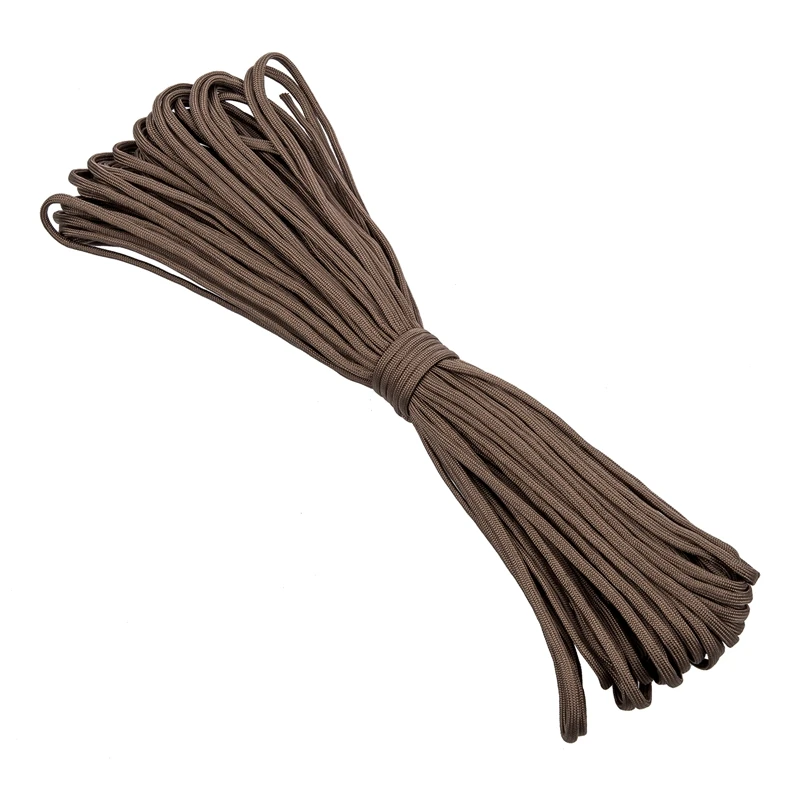 100ft 550 Cord Para cord выживание при прыжке с парашютом Cord-Coyote коричневый