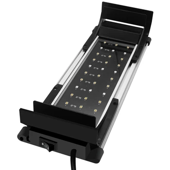 

NEW-Aquarium LED Lighting Fish Tank Light Lamp with Extendable Brackets Fit for Aquarium Decor 30cm US Plug
