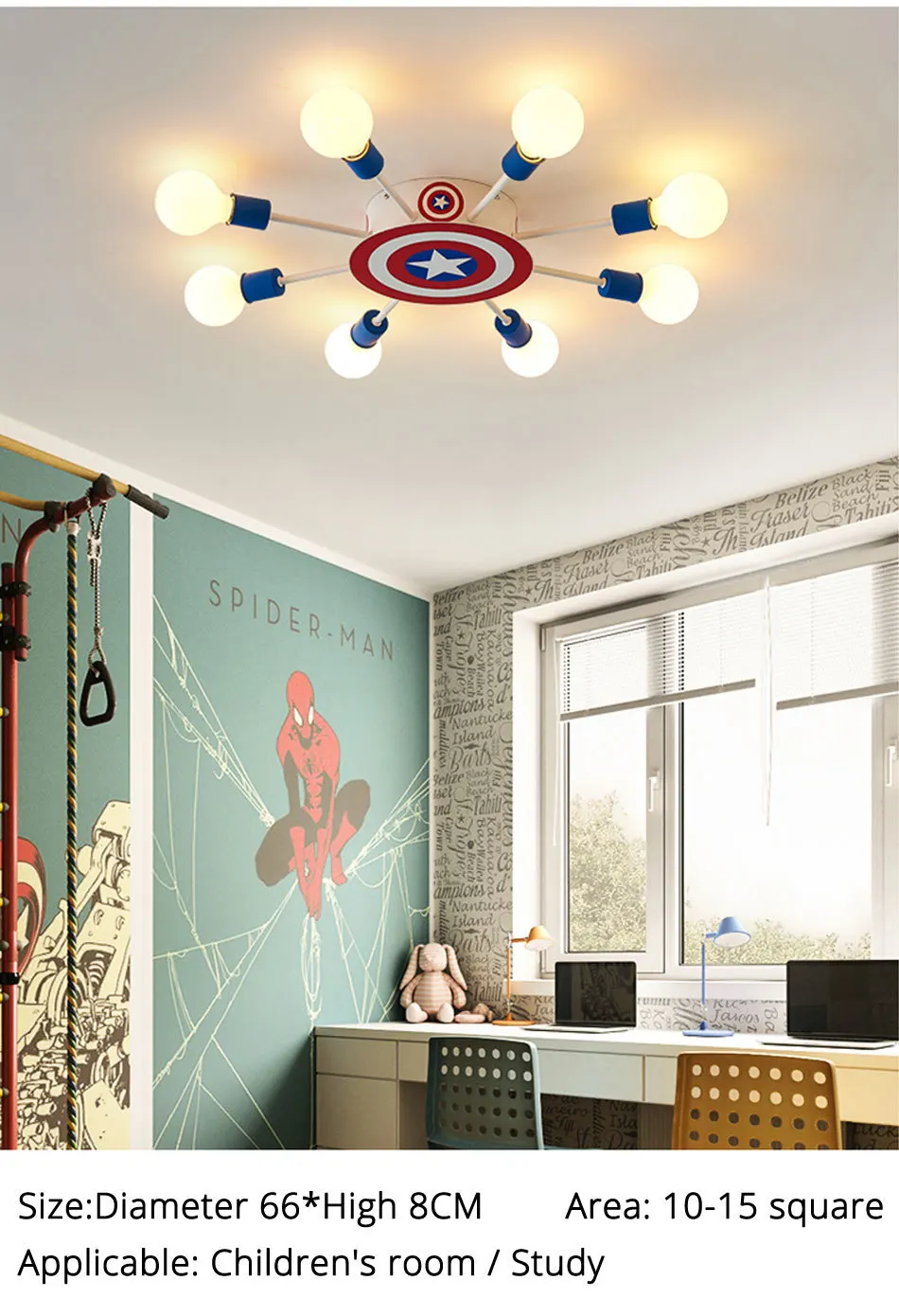 Дизайн светодиодные потолочные светильники лампа с пультом дистанционного управления для детской спальни babyroom lamparas de techo luminaire