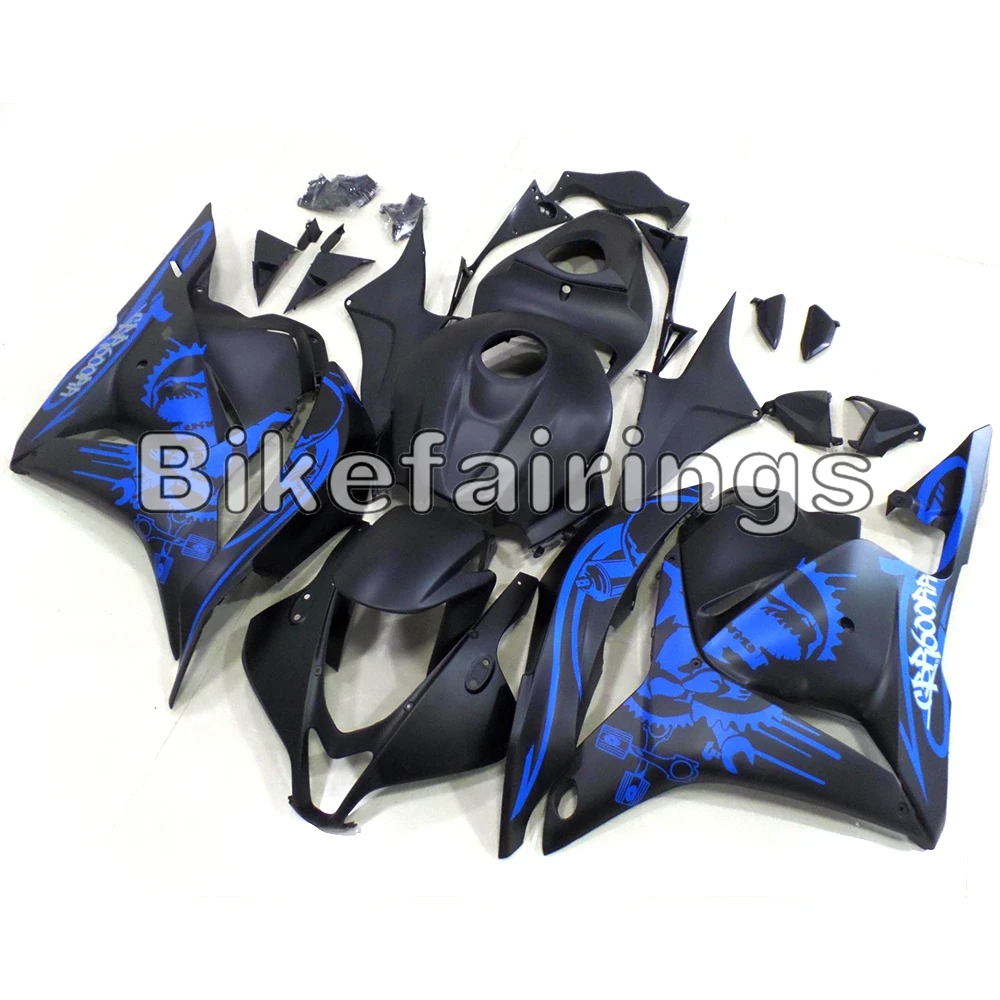 Sportbike Обтекатели матовые черные и синие Дуплексы дизайн для Honda CBR600RR F5 2009 2010 2011 2012 комплект для кузова впрыски панелей