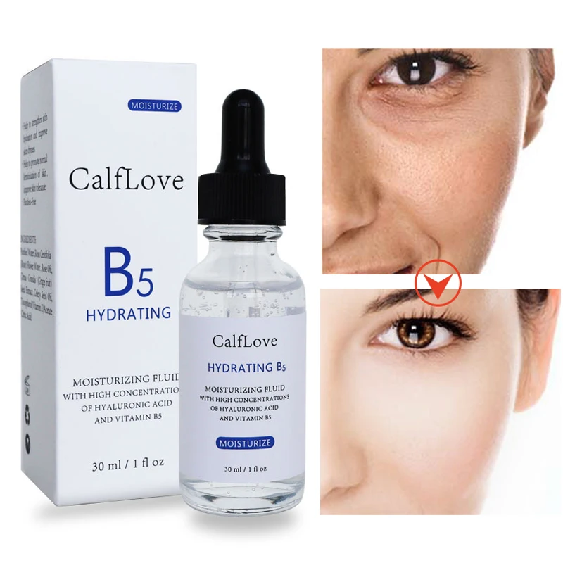 

Hyaluronic Acid B5 Face Serum Exfoliating Brighten Facial Essence Fade Acne Mark Smooth Moisturizing Whitening Skin Care 30ml