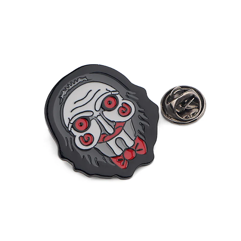 Billy The Puppet horror броши для Хэллоуина шпильки из цинкового сплава для рубашки кронштейн сумка для одежды DIY insignia ремесло поставка E0781