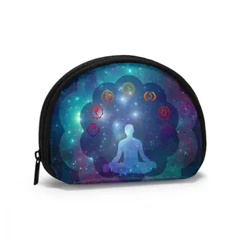 

Chakra Symbols Classic Style Wallet Genuine Wallets Short Purse Card Holder Wallet Woman Fashion High Quality