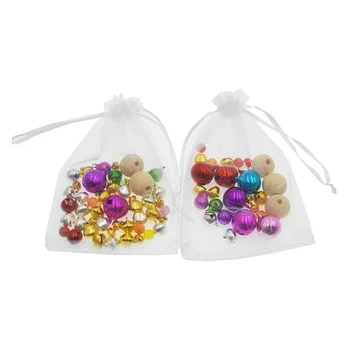 

Small Drawstring Organza Pouches 4.0x4.7 inch Party Favor Bag Candy Jewelry Bag Lightweight Portable Bag Outdoor Part