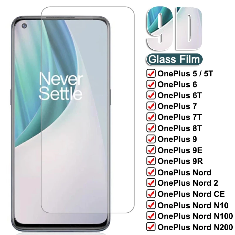 9D полное закаленное стекло для OnePlus 9 9R 9E 8T 7 7T 6 6T 5 5T 3 3T защитная пленка Nord 2 CE N10 N100 N200