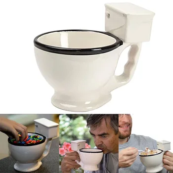 

Novelty Creative Toilet Ceramic Mugs With Handle Personality Coffee Tea Milk Ice Cream Cups Friend Funny Gifts Mug