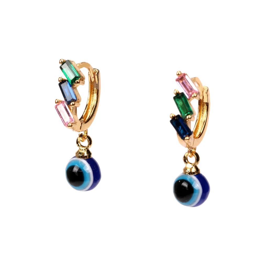 Devils Eye Stud Earrings INS Fashion Zircon Autumn New Ear Jewelry For Party | Украшения и аксессуары