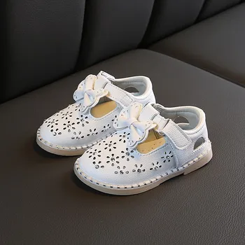 

New leather sandals girls 2020 soft leather in summer the new girls children beach shoes kids sport sandals princess