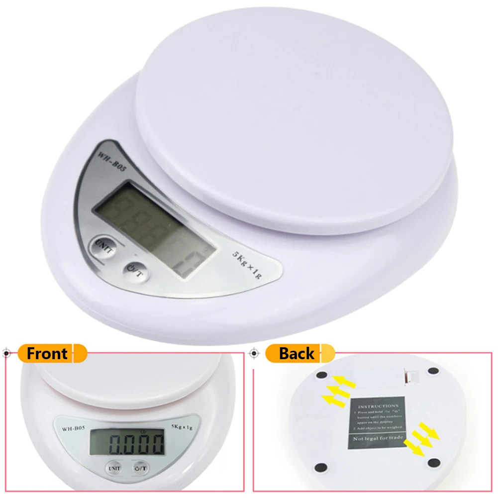 5 кг/1 г точные Кухонные цифровые светодиодный Электронные весы еда вес измерительный инструмент