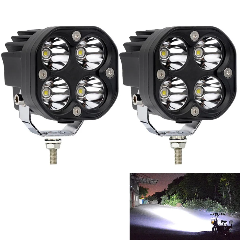 

2pcs 40W Super Bright LED Work Light Waterproof Driving Light LED Headlamps 3 Inch Off-Road LED Square Spot Lights for Truck Car